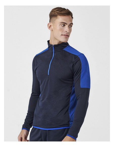 FIN-LV571-Adults 1/4 Zip Midlayer With Contrast Panelling 2